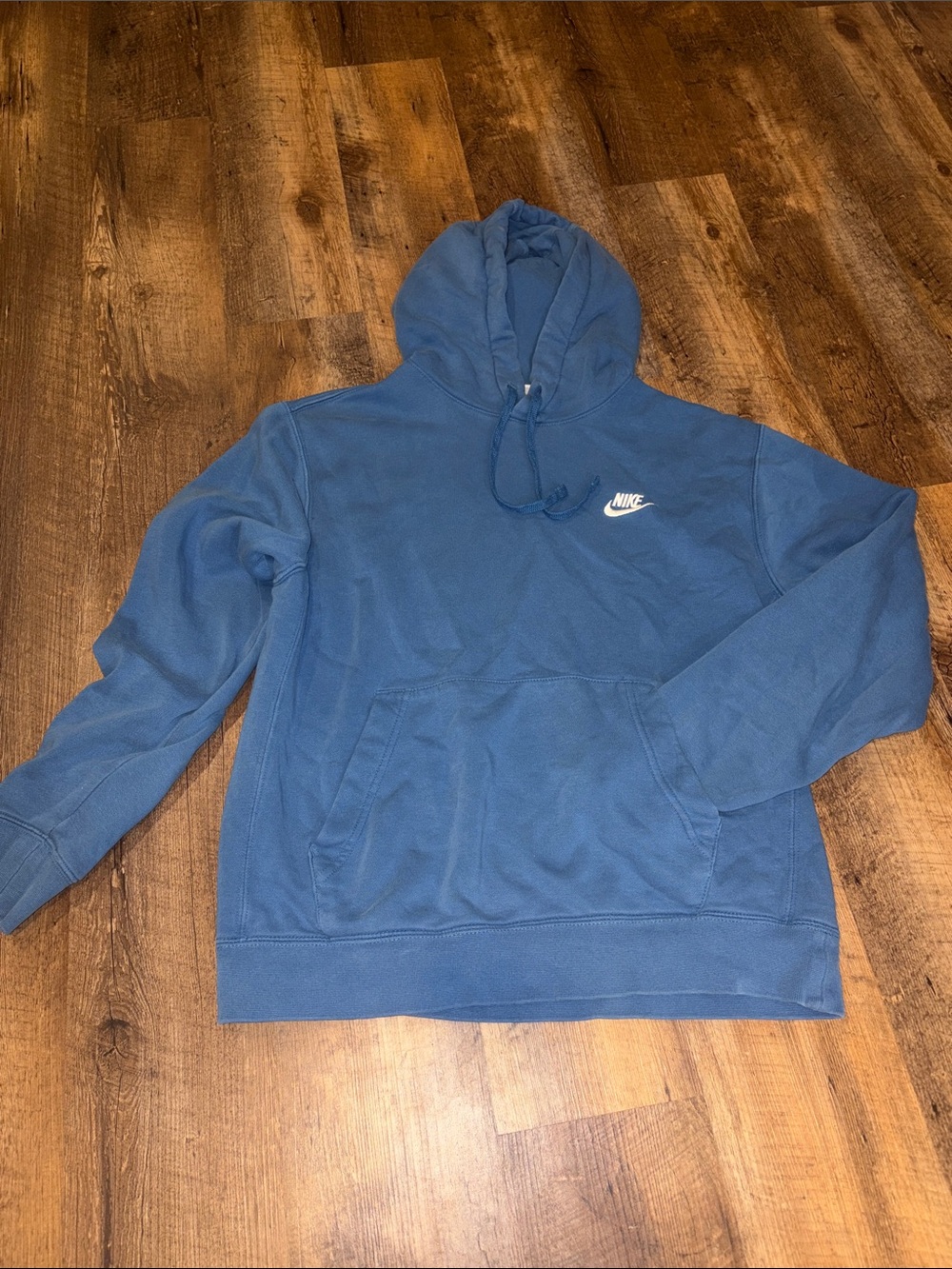 Nike Blue Hooded Pullover Sweatshirt